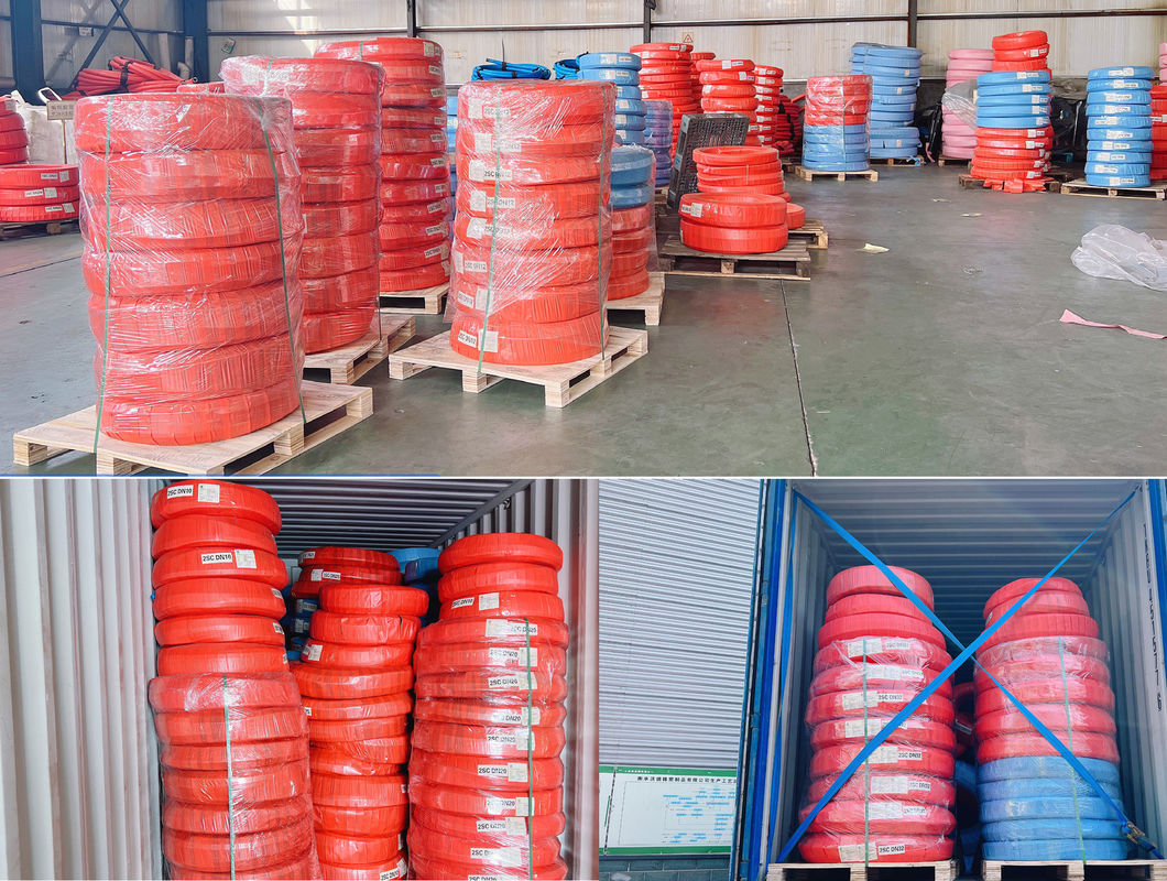Małe wysokiego ciśnienia 1 i 2 Ply Stalowe zwinięte gumowe węże do oleju hydraulicznego na bazie ropy naftowej