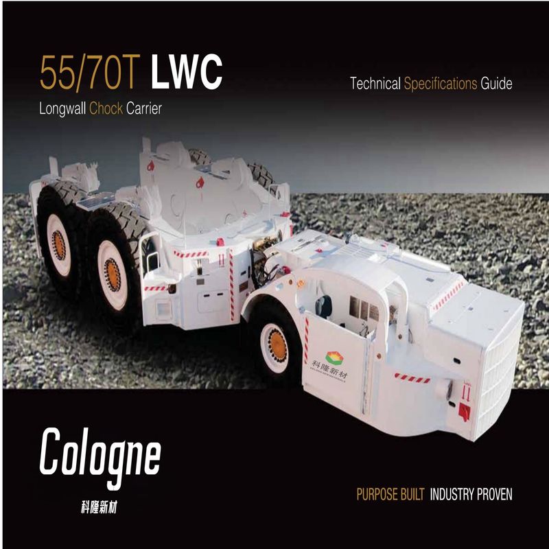 55/70T LWC Longwall Chock Carrier 10 Km/Hr 20 Km/Hr Do podziemnych operacji w kopalniach węgla
