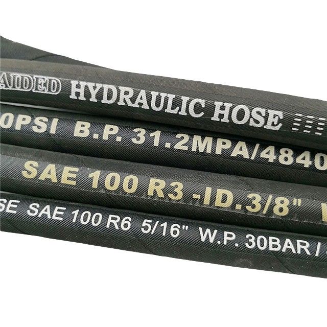 Wysokie ciśnienie 3/8 1sn Włókno hydrauliczne węża rurki SAE 100r1 En853 Ciśnienie oleju napędowego przemysłowego Węża hydrauliczna węża